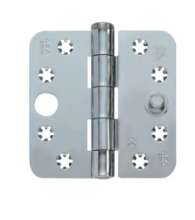 Afbeeldingen van Axa Smart Veiligheidsscharnier 89 x 89 x 3mm ronde hoeken topcoat gegalvaniseerd SKG** 1617-09-23/VE