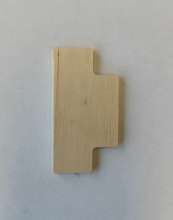 Afbeeldingen van Sluitplaatklos hout 1200-serie loop rechth.