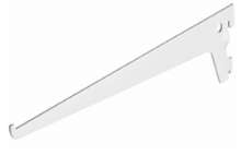 Afbeeldingen van DX wandrail drager enkel wit gelakt 200mm