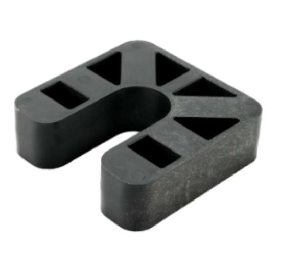 Afbeeldingen van GB Stelplaat 70 x 70 x 20mm met sleuf (zwart) 34760