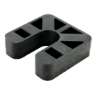 Afbeeldingen van GB Stelplaat 70 x 70 x 20mm met sleuf (zwart) 34760