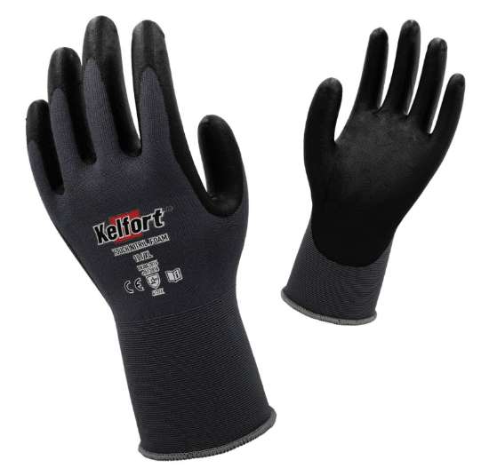 Afbeeldingen van Kelfort handschoen Touch-Nitril tech zwart XL/10.
