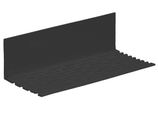 Afbeeldingen van Geperforeerd hoekprofiel Keralit 30x30x2mm 3m zwart