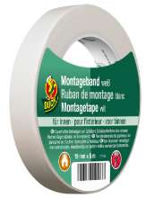 Afbeeldingen van Foam PE tape dubbz.wit 1.0mm 19mmx5m