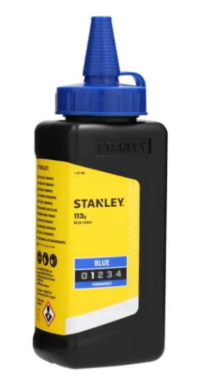 Afbeeldingen van Stanley slaglijnpoeder blauw 115 gram 1-47-403