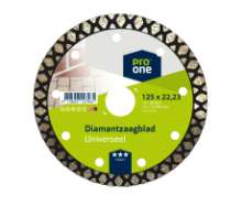 Afbeeldingen van ProOne diam.schijf heavy univ. 125/22.2