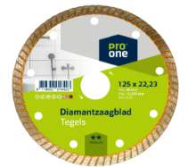Afbeeldingen van ProOne diam.schijf medium univ. 125/22.2