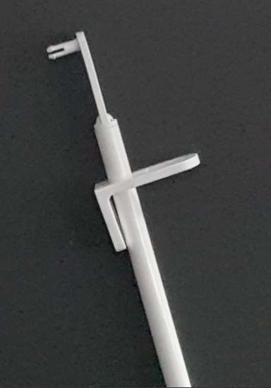 Afbeeldingen van Bedieningstang Dagplaats. 750mm Ral9010
